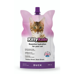 KittyRade napój izotoniczny z prebiotykami dla kotów kaczka 250ml
