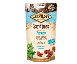 CARNILOVE CAT SEMI MOIST SNACK SARDINE ENRICHED WITH PARSLEY 50g