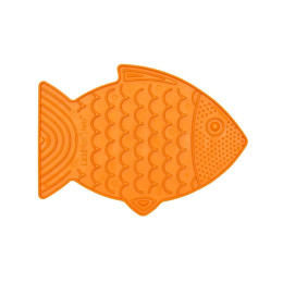 Mata LickiMat Felix w kształcie rybki pomarańczowa