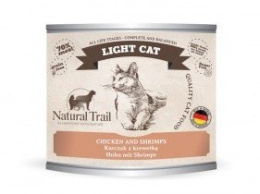 Natural Trail Cat Light - kurczak i krewetki 200g karma dla kota