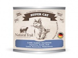 Natural Trail Super Cat - jagnięcina, królik, dzik 200g karma dla kota Natural Trail Super Cat - jagnięcina, królik, dzik 200g karma dla kota