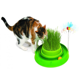 Catit Play 'n Scratch Tor zabaw z trawką dla kota zielony