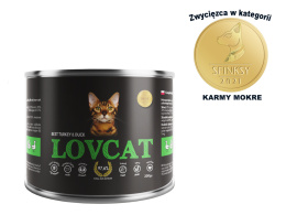Coyote LOVCAT Best Turkey & Duck puszka dla kotów 200g