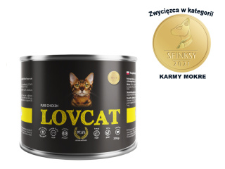 Coyote LOVCAT Pure Chicken puszka dla kotów 200g