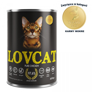 Coyote LOVCAT Pure Chicken puszka dla kotów 400g