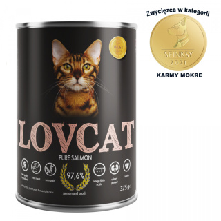 Coyote LOVCAT Pure Salmon puszka dla kotów 375g