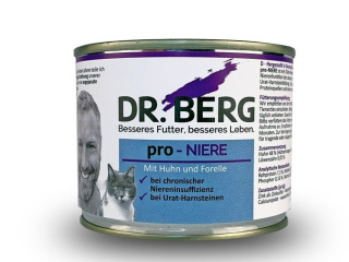 Dr. Berg Pro NIERE dla kotów - nerki, kamica moczowa 200g dla kotów