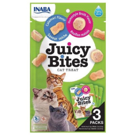 INABA JUICY BITES Wilgotne przysmaki dla kota (3 pack) - domowy rosół & kalmary