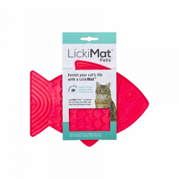 Mata LickiMat Classic Felix w kształcie rybki różowa