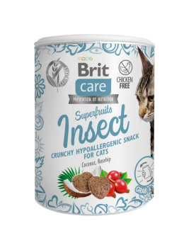 BRIT CARE CAT Snack Superfruits Insect Hypoallergenic 100g
