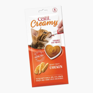 Catit Creamy Chicken Przysmak dla kota Kurczak 4x10g