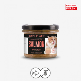 Cats Plate Salmon mousse - mus z łososia dla kotów 100g