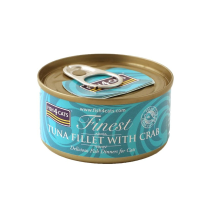 Fish4Cats Filety tuńczyka z krabem 70g
