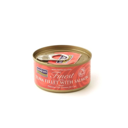 Fish4Cats Filety tuńczyka z łososiem 70g
