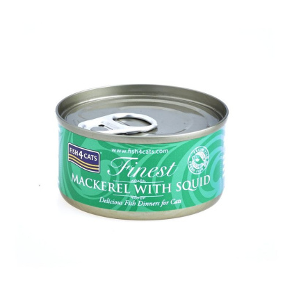 Fish4Cats Makrela z kałamarnicą 70g
