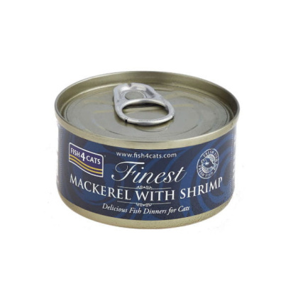 Fish4Cats Makrela z krewetkami 70g