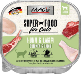 MAC's Cat Superfood kurczak i jagnięcina - tacka 100g