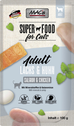 Mac's Cat Superfood łosoś i kurczak saszetka 100g