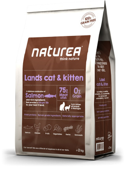 Naturea LANDS CAT AND KITTEN 2kg dla kota