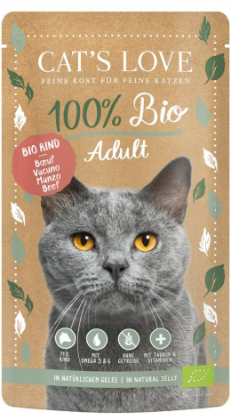 CAT'S LOVE Bio Beef - ekologiczna wołowina w naturalnej galaretce 100g