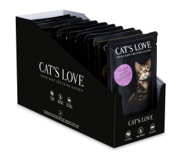 CAT'S LOVE Multipack saszetki dla dorosłych kotów 12x85g