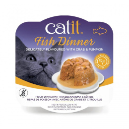 Catit Fish Dinner krab i dynia 80g mokra karma dla kota