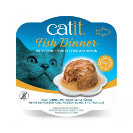 Catit Fish Dinner sieja i dynia 80g mokra karma dla kota