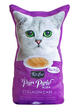 Kit Cat Zabawka pluszowa poduszka z kocimiętką purpurowa