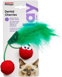 Petstages Cherry Dental - zabawka wiśnie dla kota