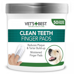 Vet's Best czyściki do zębów napalcowe 50szt.