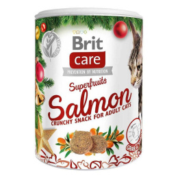 Brit Care Superfruits Christmas - przysmak dla kota z łososiem 100g