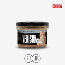 Cats Plate Venison - karma dla kota z mięsa sarny 180g