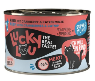 Lucky Lou SuperMono Wołowina karma monobiałkowa 200g