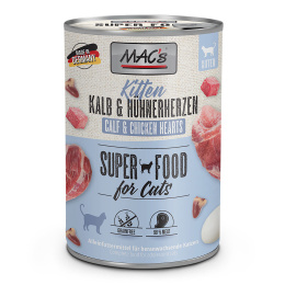 MAC's Superfood Kitten Cielęcina i serca kurczaka 400g