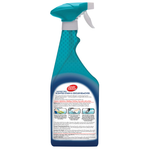 SIMPLE SOLUTION Stain & Odour Remover deszczowy las - odplamiacz i dezodorant 750ml