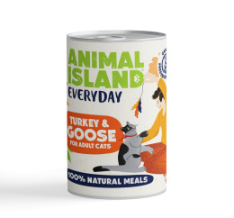 Animal Island Everyday Indyk i gęś - mokra karma dla kota 400g