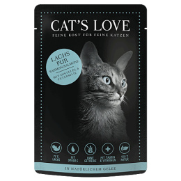 Zestaw CAT'S LOVE Lachs Pur - łosoś w naturalnej galaretce 12x85g