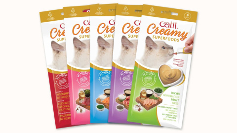 Catit Creamy Superfood - Jagnięcina z komosą ryżową i chia 4x10g