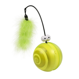Coockoo Flip samobieżna interaktywna zabawka dla kota - kolor kiwi