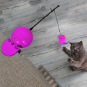 Coockoo Foxy magic ball - interaktywna wędka dla kota różowa