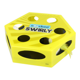 Coockoo Swirly interaktywna zabawka dla kota żółta