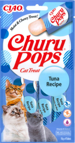 INABA CHURU Pops Tuna 4x15g - przysmak dla kota w postaci galaretki