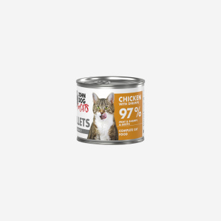 John Dog for Cats Filety Kurczak i Krewetki 140g - karma mokra dla kota pełnoporcjowa