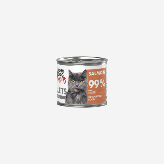 John Dog for Cats Filety Łosoś 140g - karma mokra dla kota pełnoporcjowa