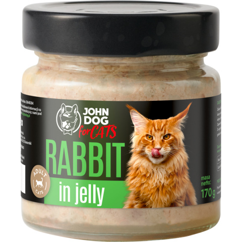 John Dog for Cats królik w galaretce 170g