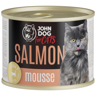 John Dog for Cats mus łosoś - karma mokra dla kota 200g