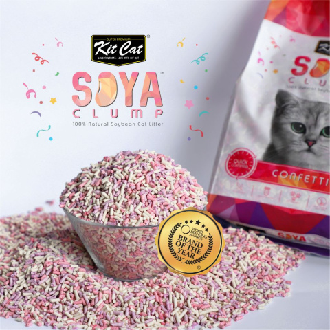 Kit Cat Soya Clump Confetti - eko żwirek sojowy 2,5kg