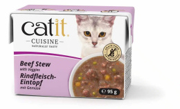 Catit Cuisine Gulasz wołowy z warzywami - karma uzupełniająca dla kota 95g