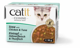 Catit Cuisine Gulasz z kurczakiem i tuńczykiem - karma uzupełniająca dla kota 95g