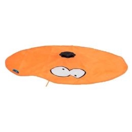 Coockoo Hide interaktywna zabawka dla kota - mata z ruchomą wędką pomarańczowa